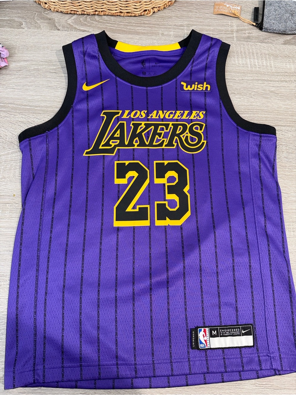 Nike Purple Los Angeles Lakers #23 Kids Basketball Jersey